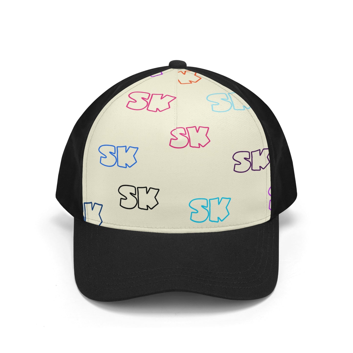 Sk All over Front Printing Casual Baseball Caps