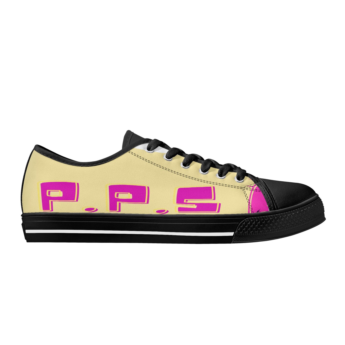 'Tan Panda Pull ups' Men's Low Top Canvas Shoes