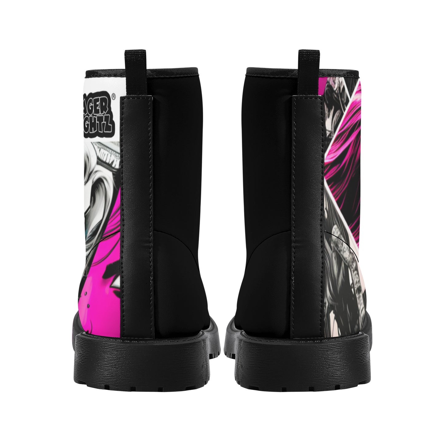 Sk Comic Leather Boots:Purple Passion