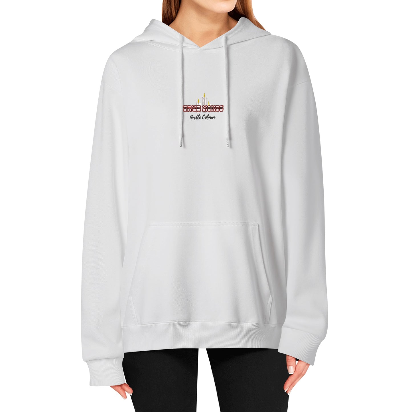 'True Lights' by Hustle Coleman Adult Embroidered Pullover Hoodie