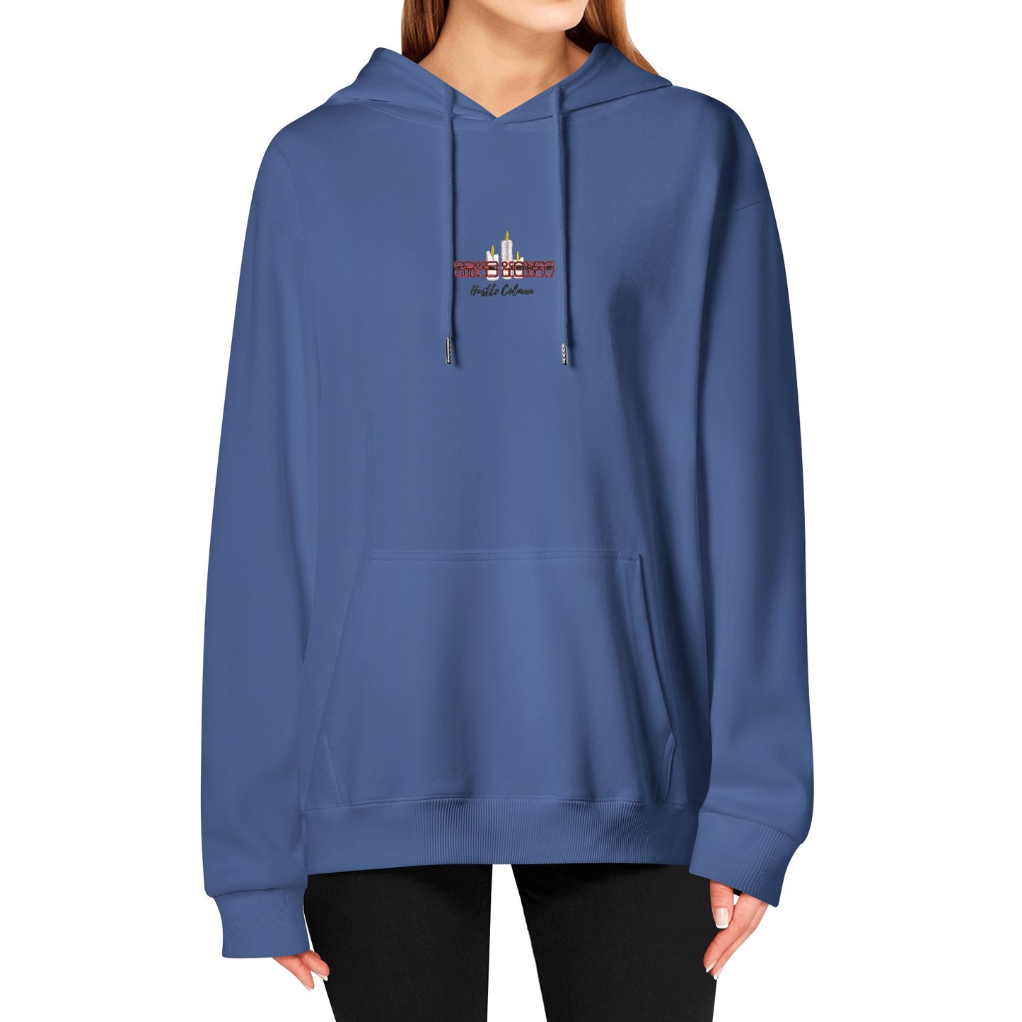 'True Lights' by Hustle Coleman Adult Embroidered Pullover Hoodie