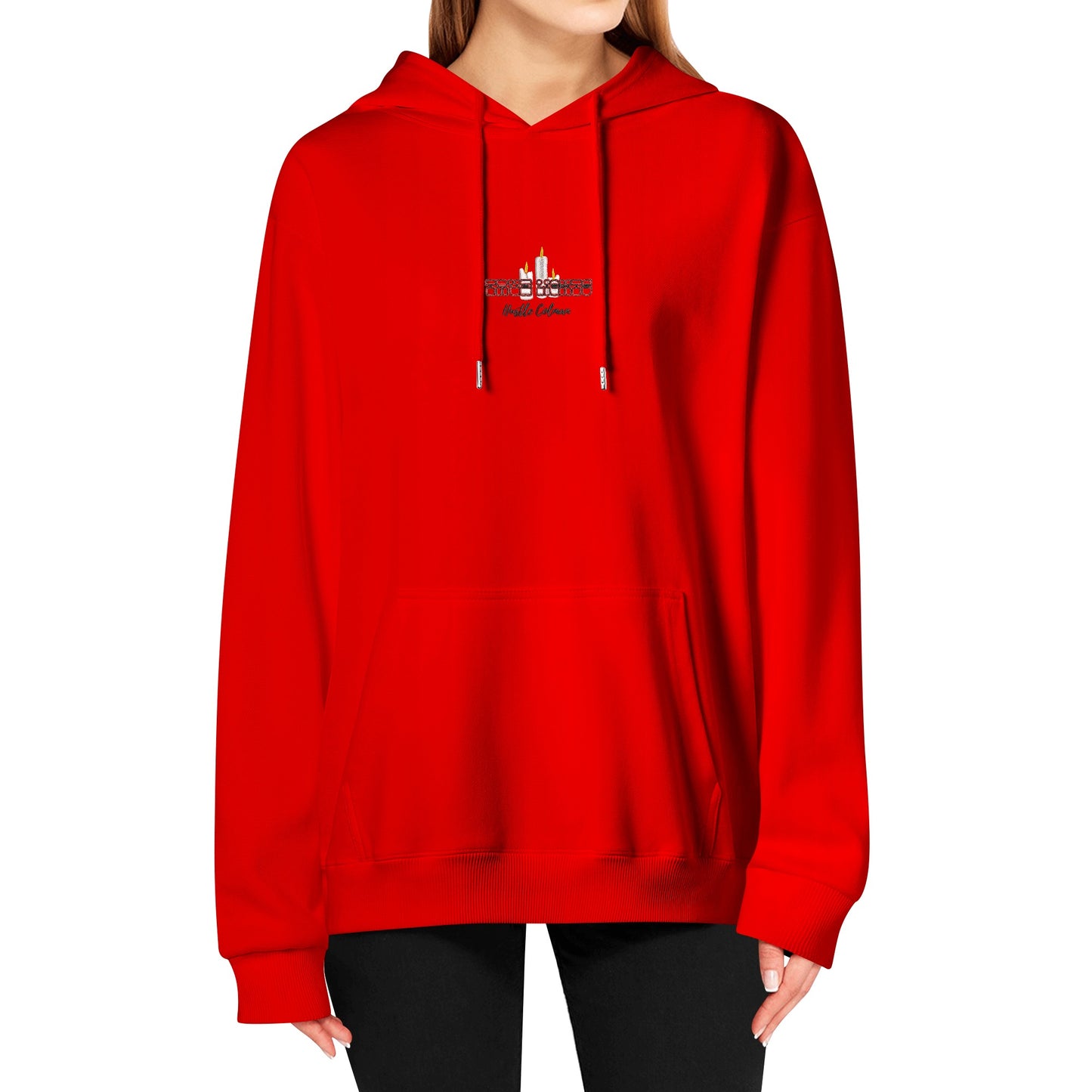 'True Lights' by Hustle Coleman Adult Embroidered Pullover Hoodie