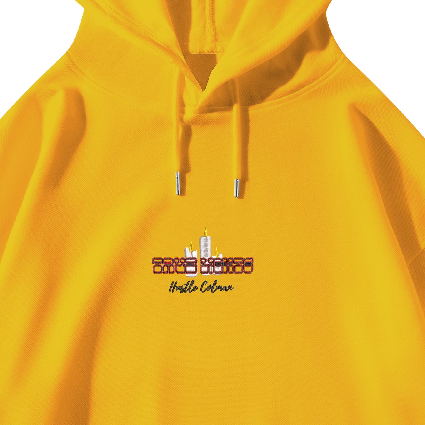 'True Lights' by Hustle Coleman Adult Embroidered Pullover Hoodie