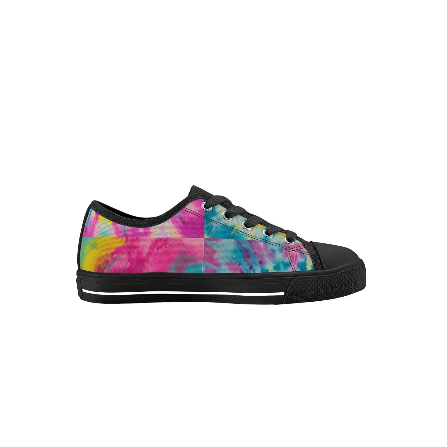 SWager Knightz-Tie Dye Kid's Low Top Canvas Shoes