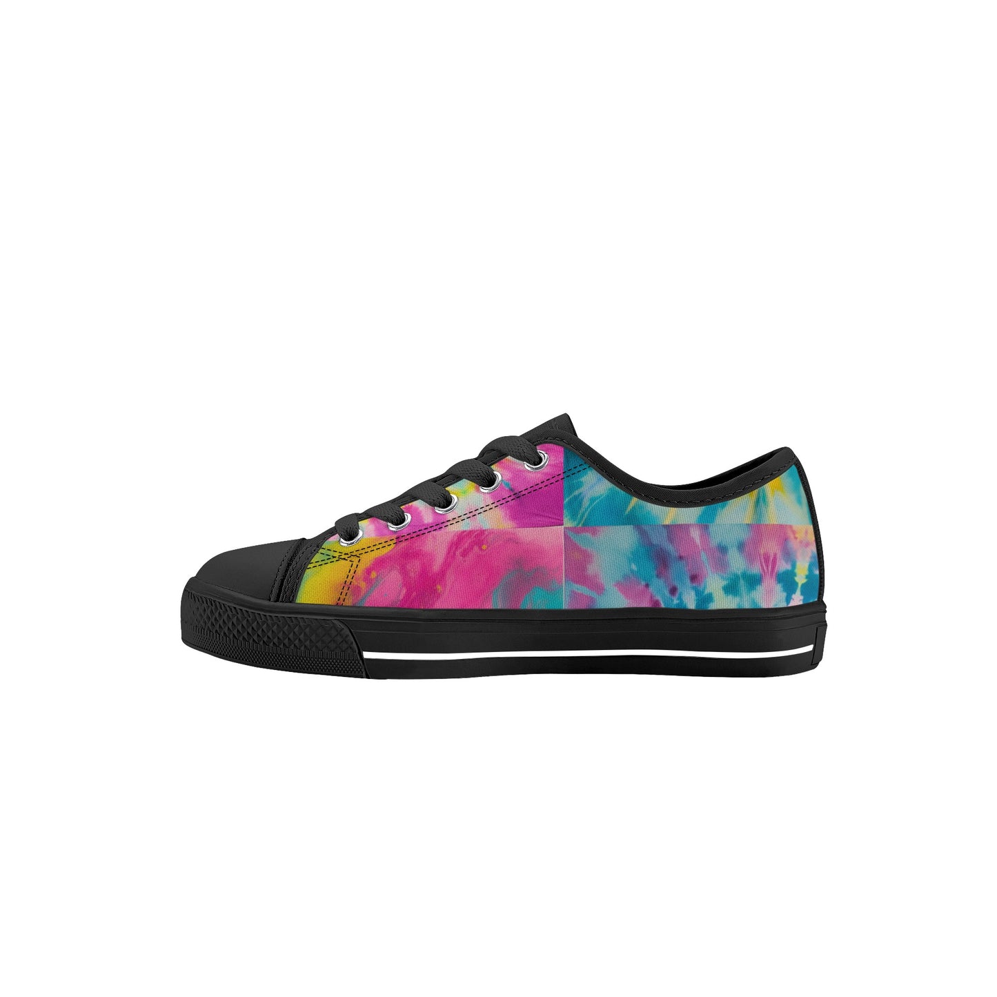 SWager Knightz-Tie Dye Kid's Low Top Canvas Shoes