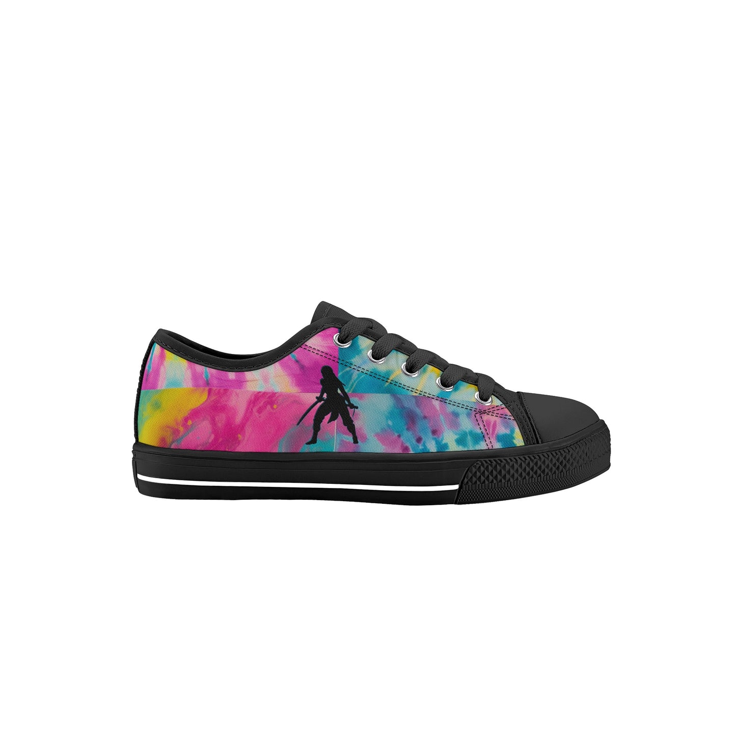 SWager Knightz-Tie Dye Kid's Low Top Canvas Shoes