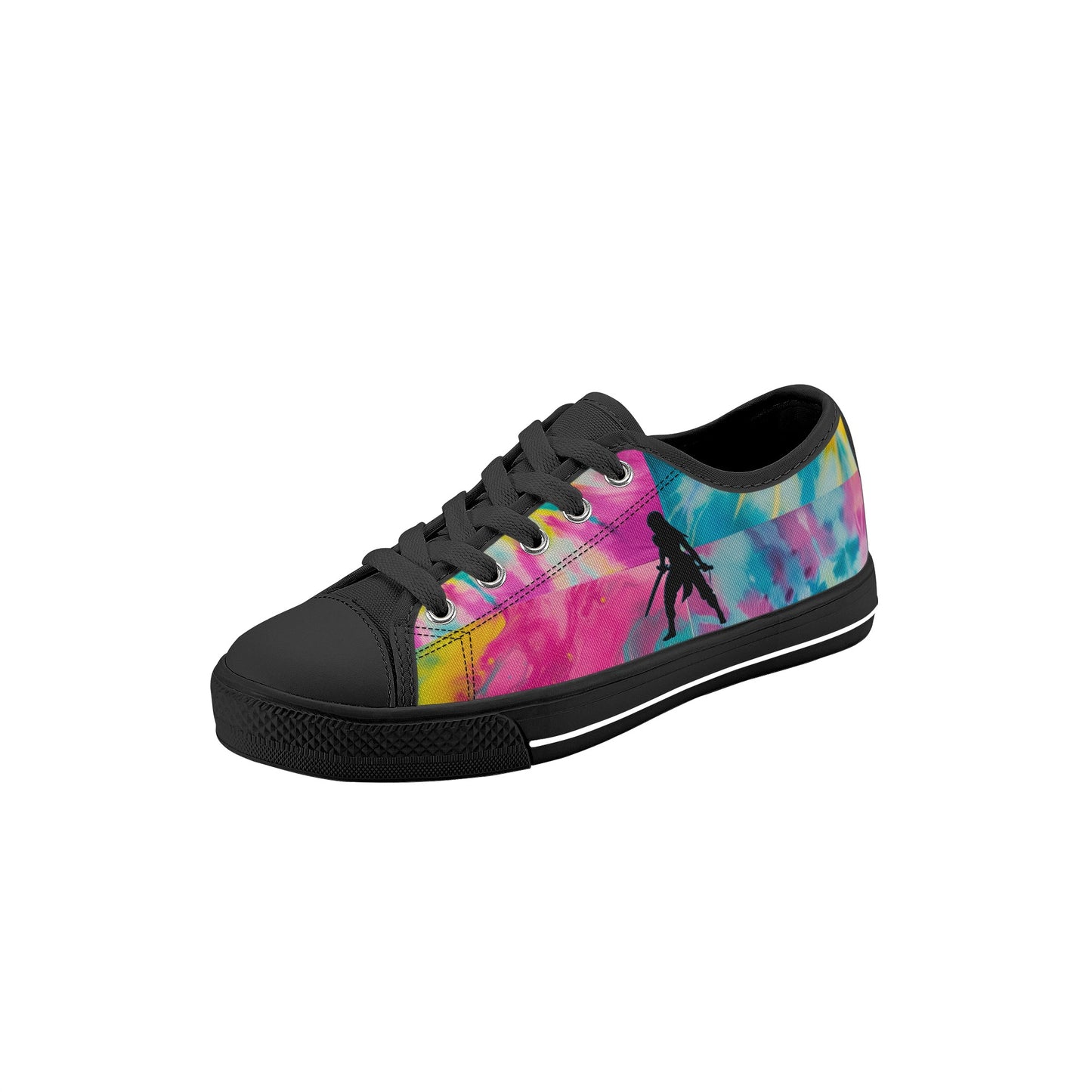 SWager Knightz-Tie Dye Kid's Low Top Canvas Shoes