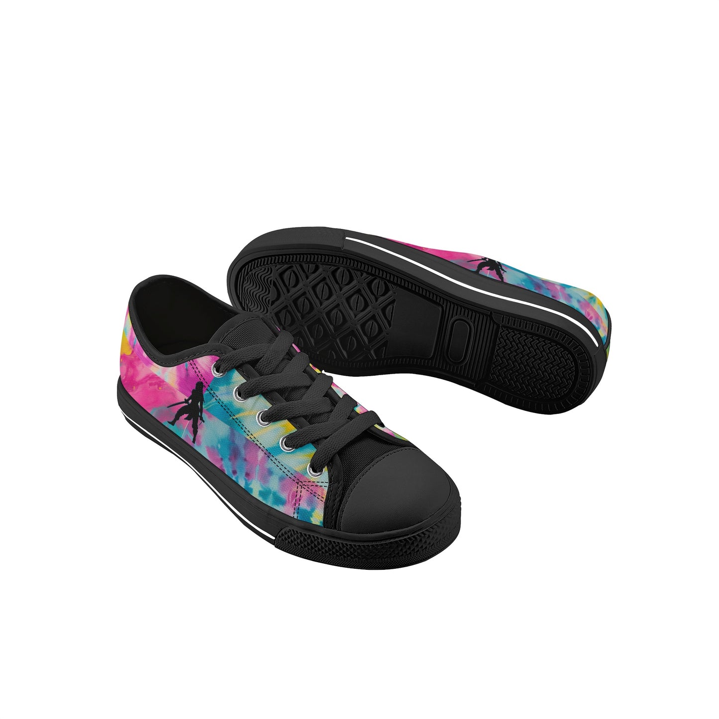 SWager Knightz-Tie Dye Kid's Low Top Canvas Shoes