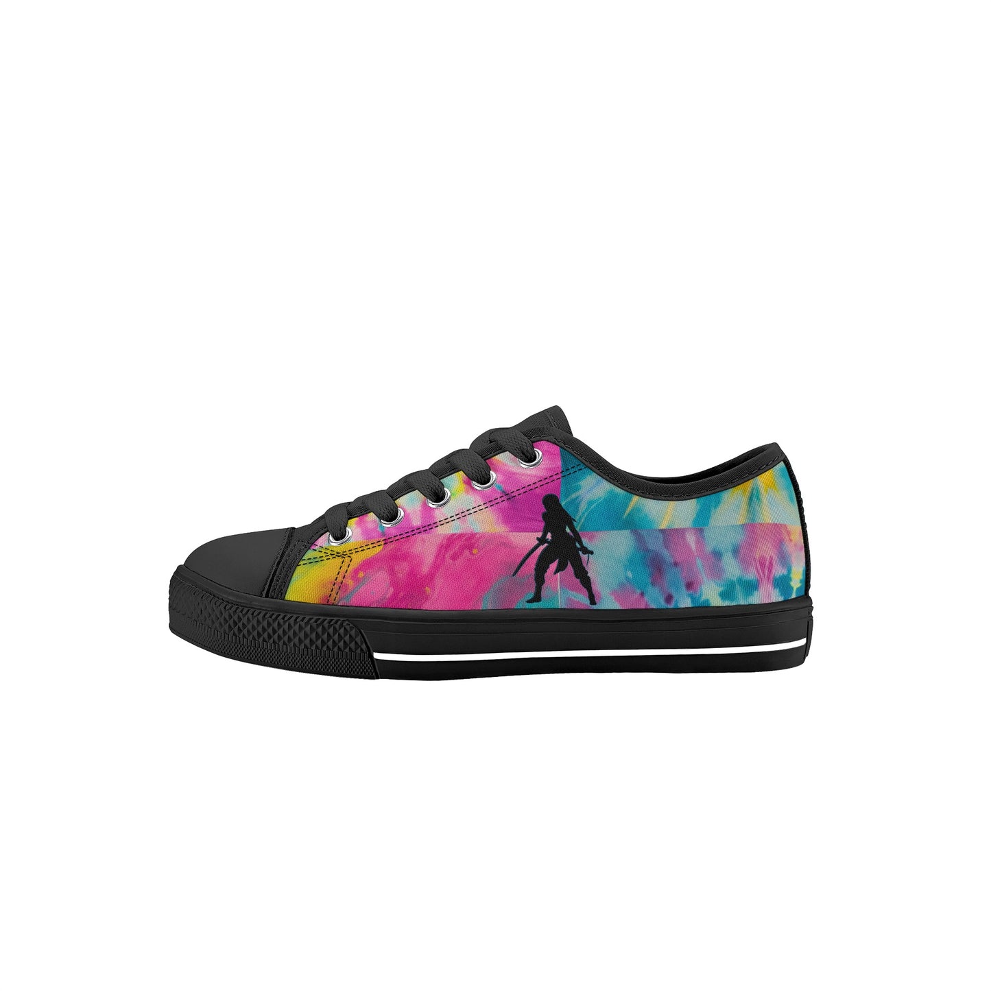 SWager Knightz-Tie Dye Kid's Low Top Canvas Shoes