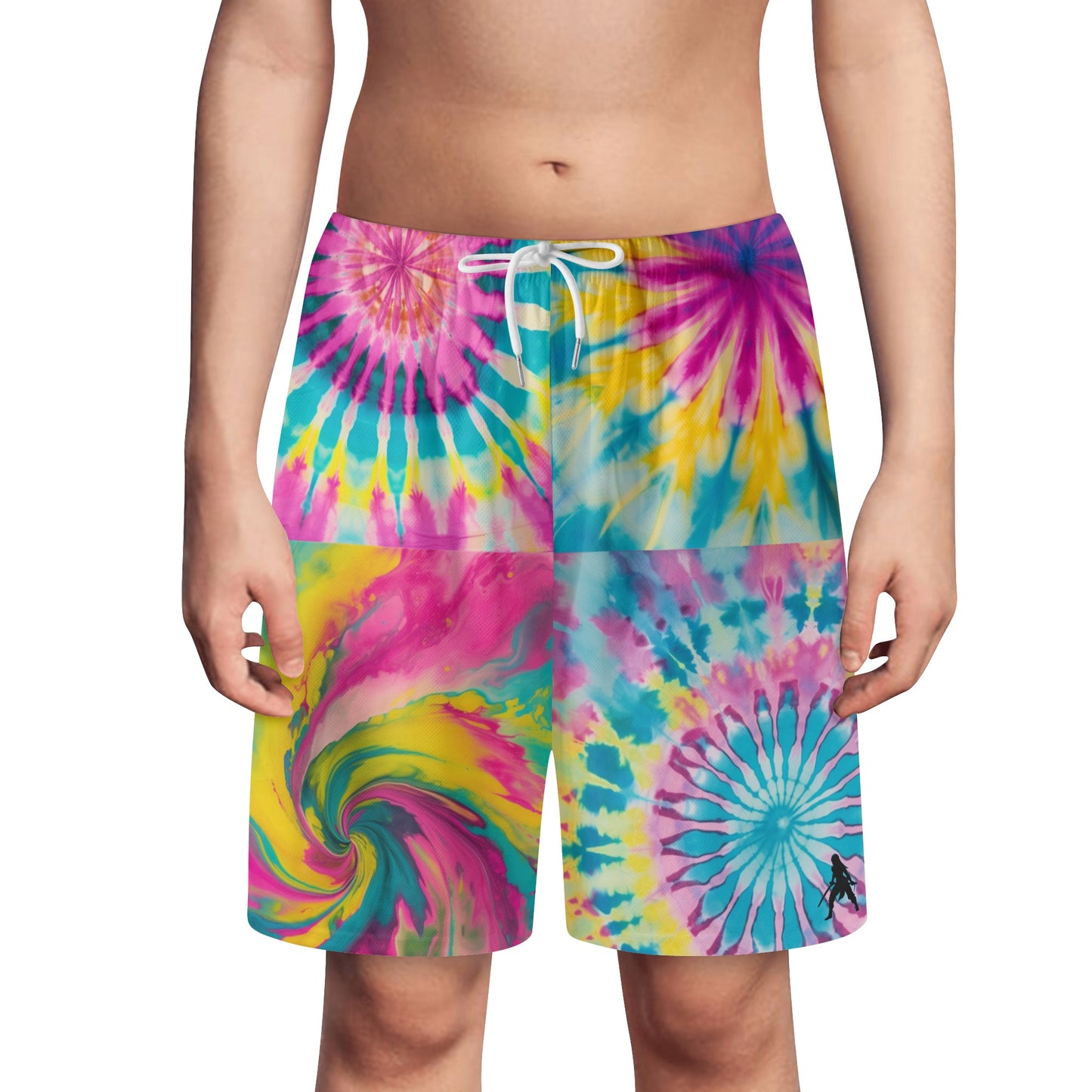 Swager Knightz- Tie Dye Youth Lightweight Beach Shorts