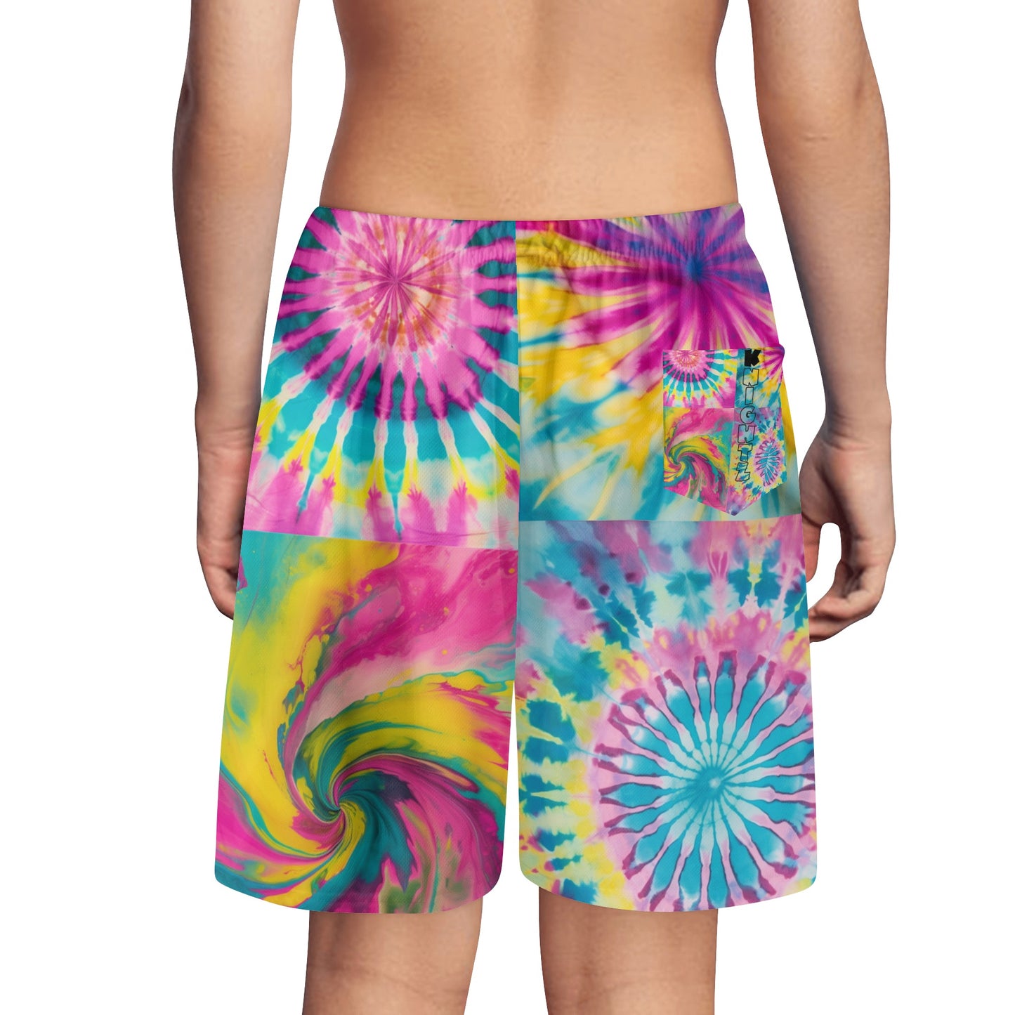 Swager Knightz- Tie Dye Youth Lightweight Beach Shorts