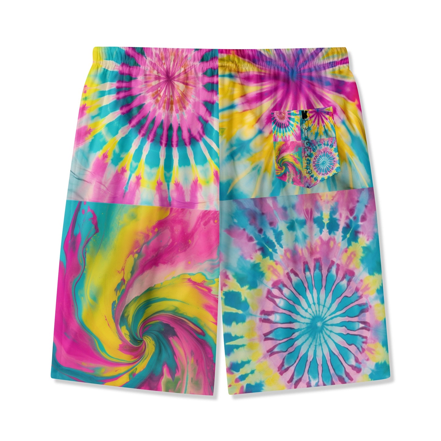 Swager Knightz- Tie Dye Youth Lightweight Beach Shorts