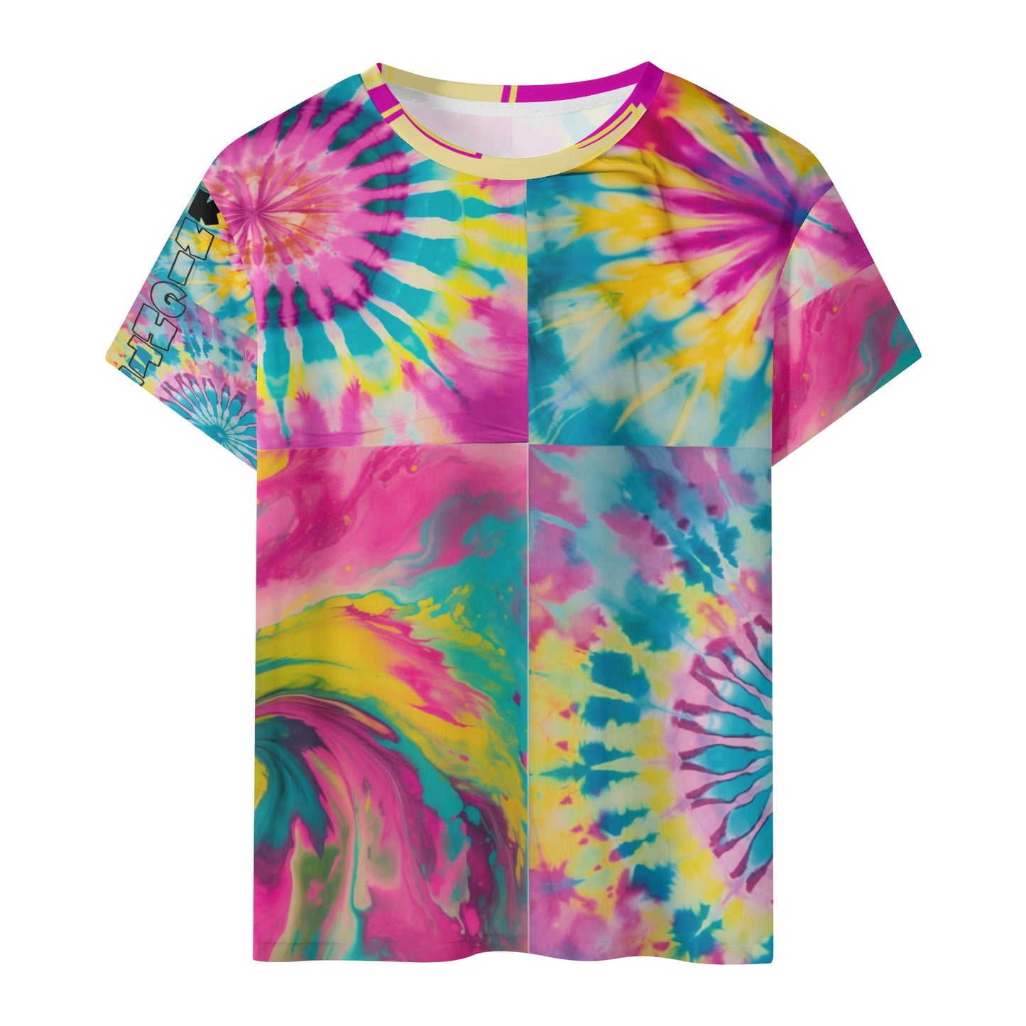 Swager Knightz-Tie Dye Kids All Over Print Short Sleeve T-Shirt