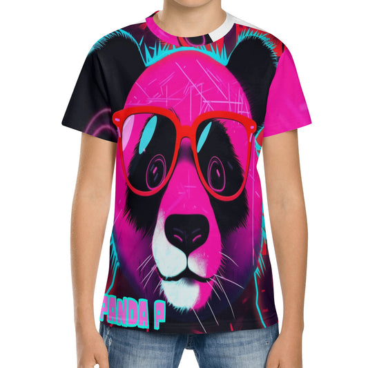 Panda P-Kids All Over Print Short Sleeve T-Shirt