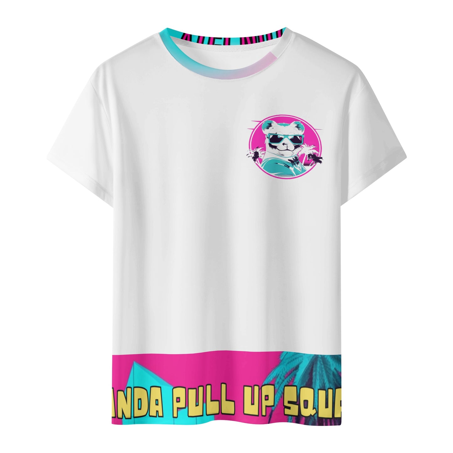 Cool Panda-Kids All Over Print Short Sleeve T-Shirt