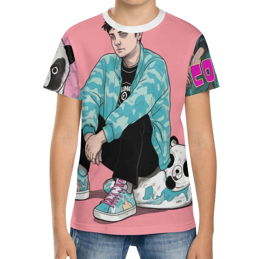 Cody-Kids All Over Print Short Sleeve T-Shirt