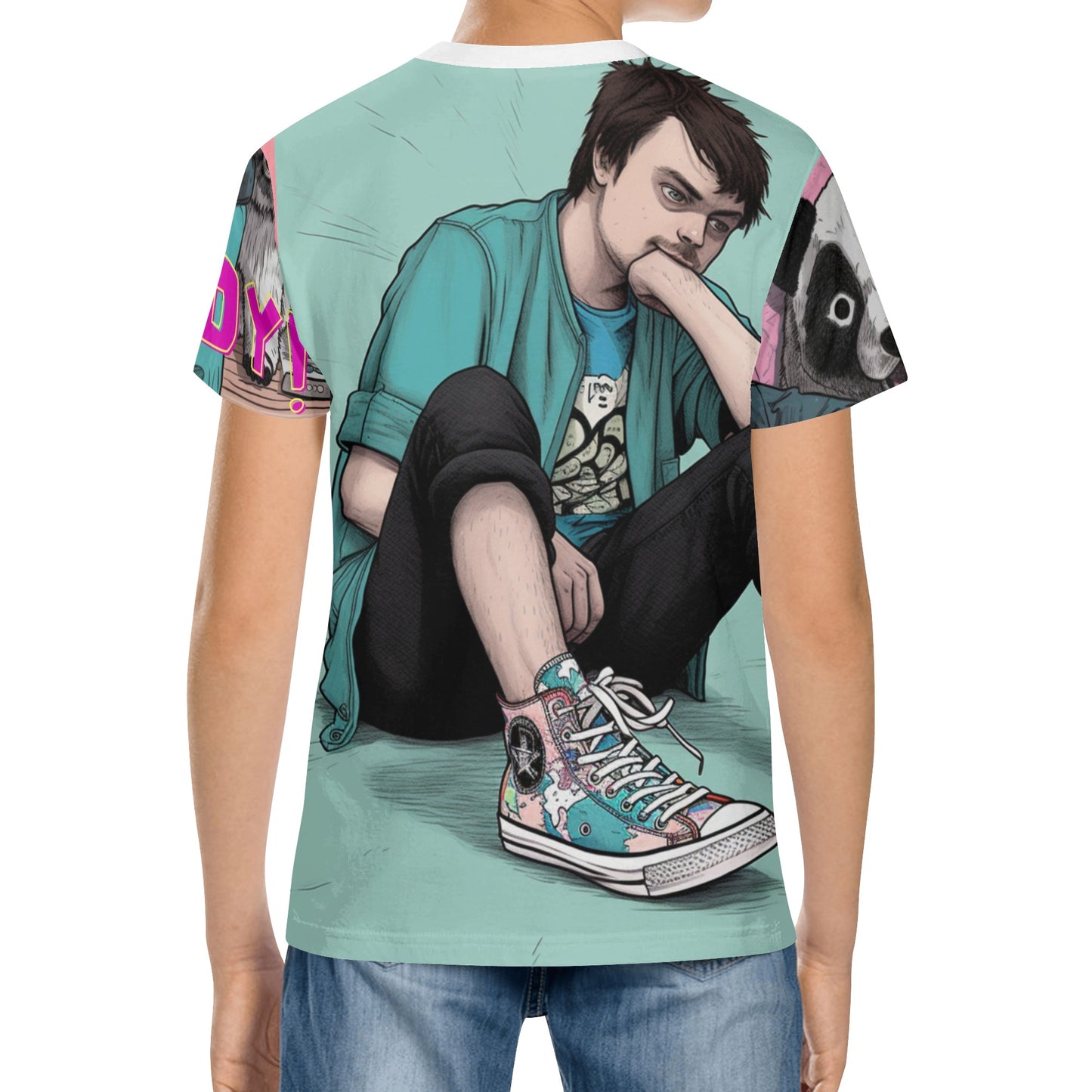 Cody-Kids All Over Print Short Sleeve T-Shirt