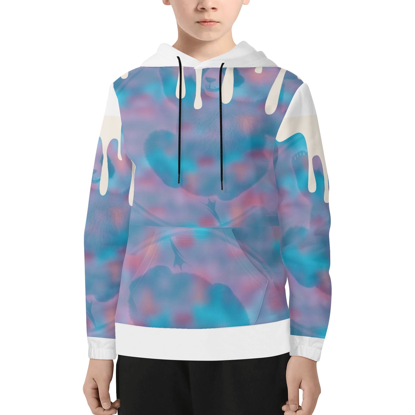 Icy Drip-Youth Lightweight All Over Printing Hoodie Sweatshirt