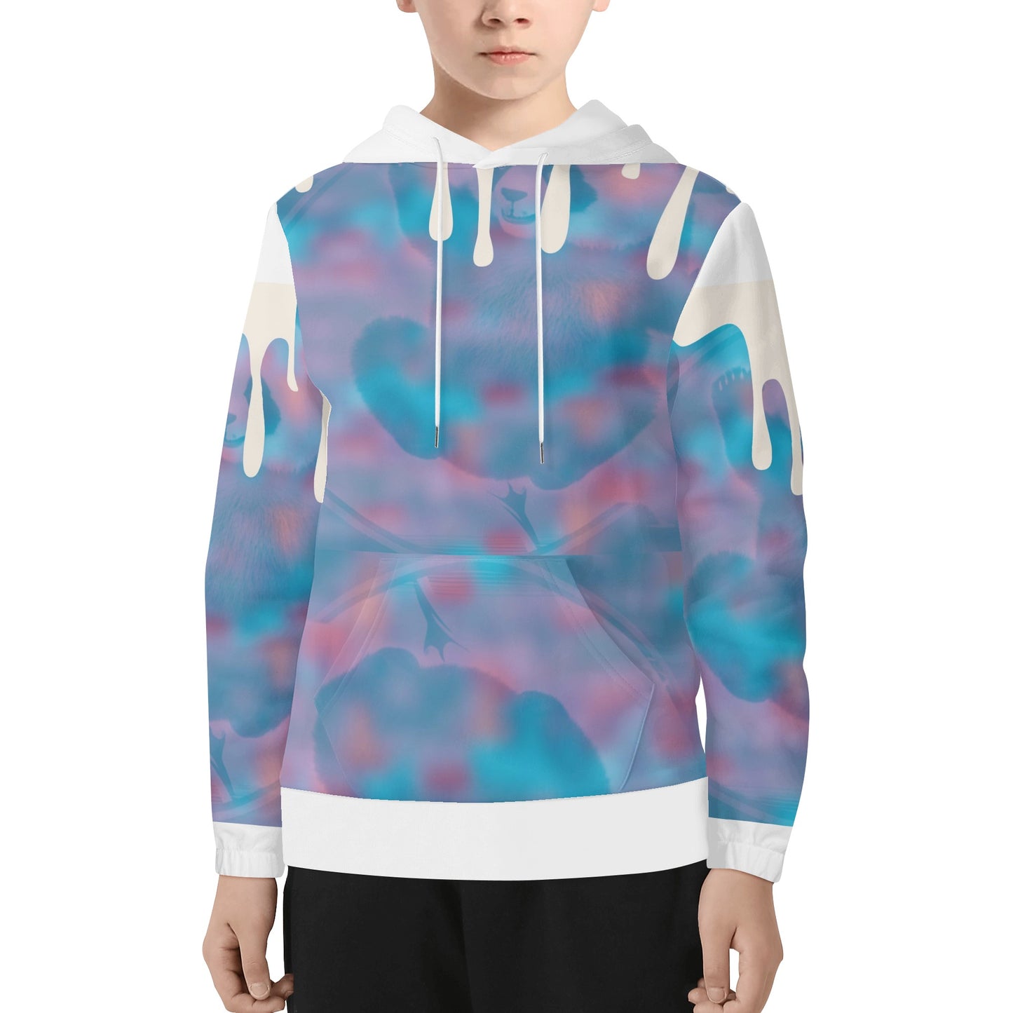 Icy Drip-Youth Lightweight All Over Printing Hoodie Sweatshirt