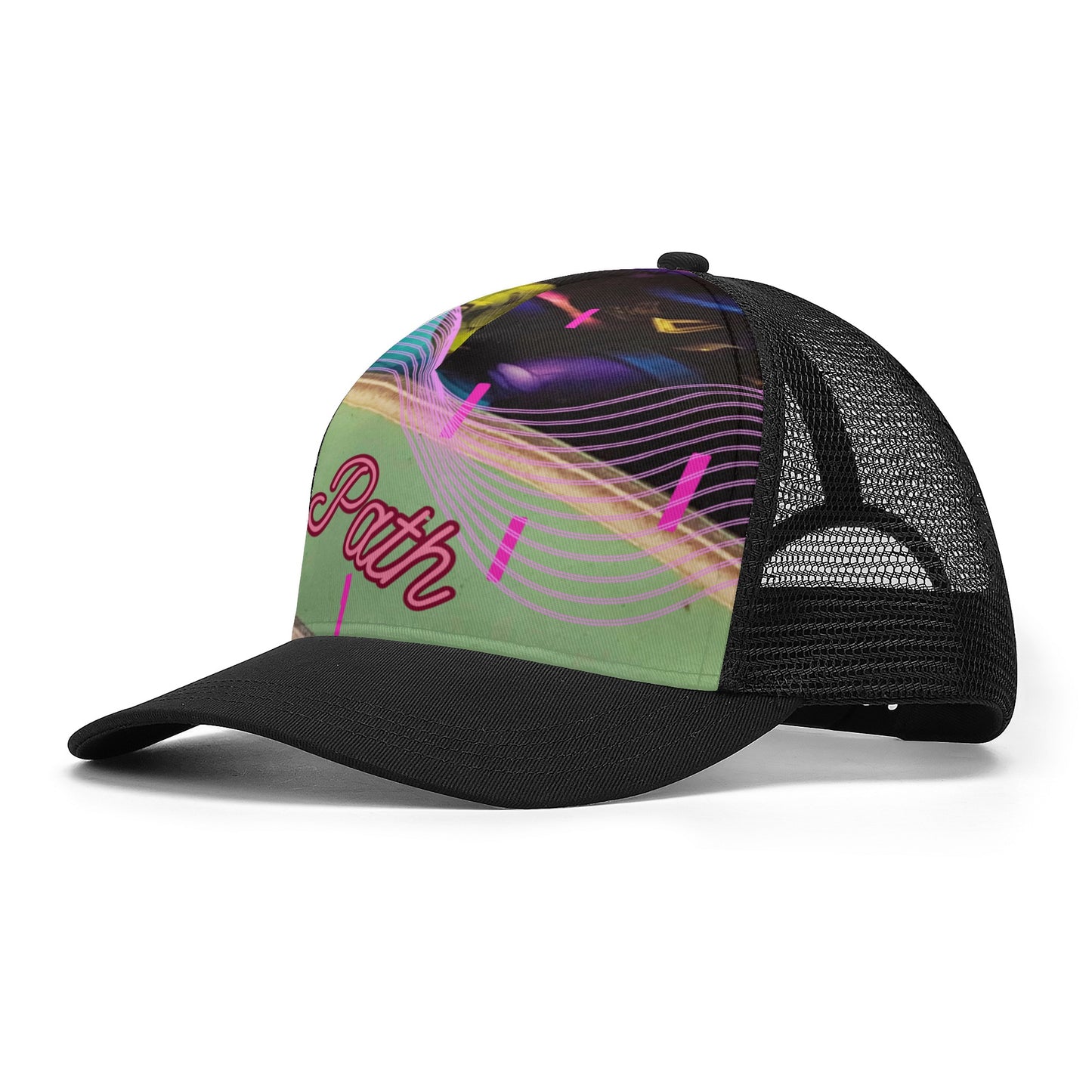 Life Path-Front Printing Mesh Baseball Cap