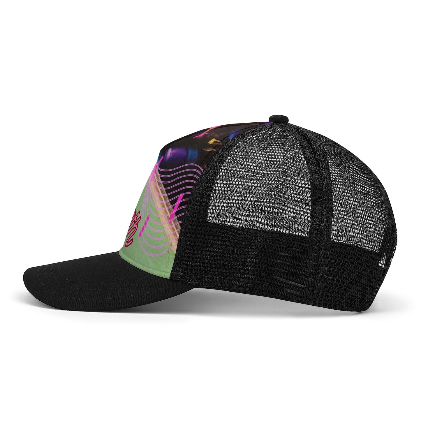 Life Path-Front Printing Mesh Baseball Cap