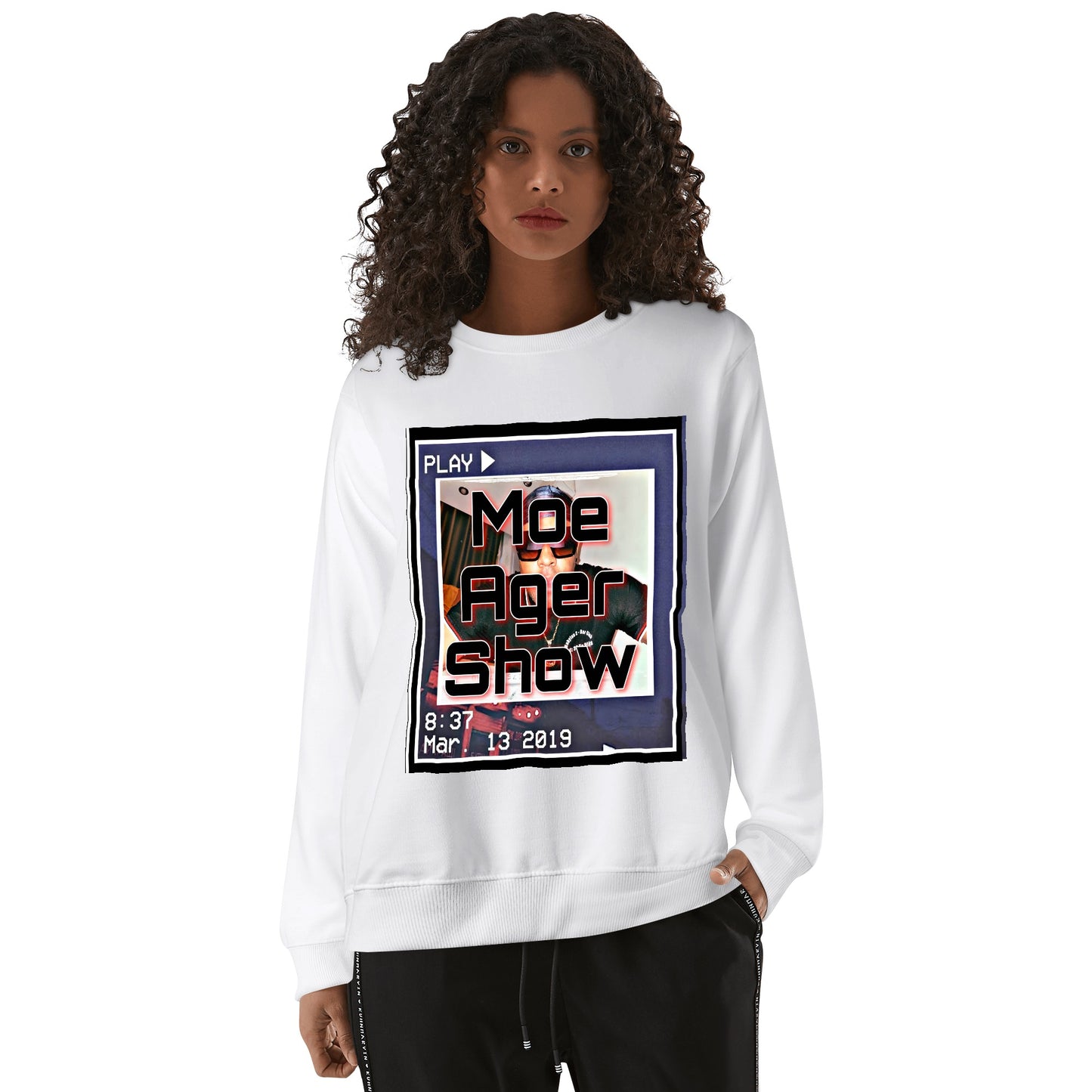 MAS Front & Back Printing Adult Cotton Sweatershirt