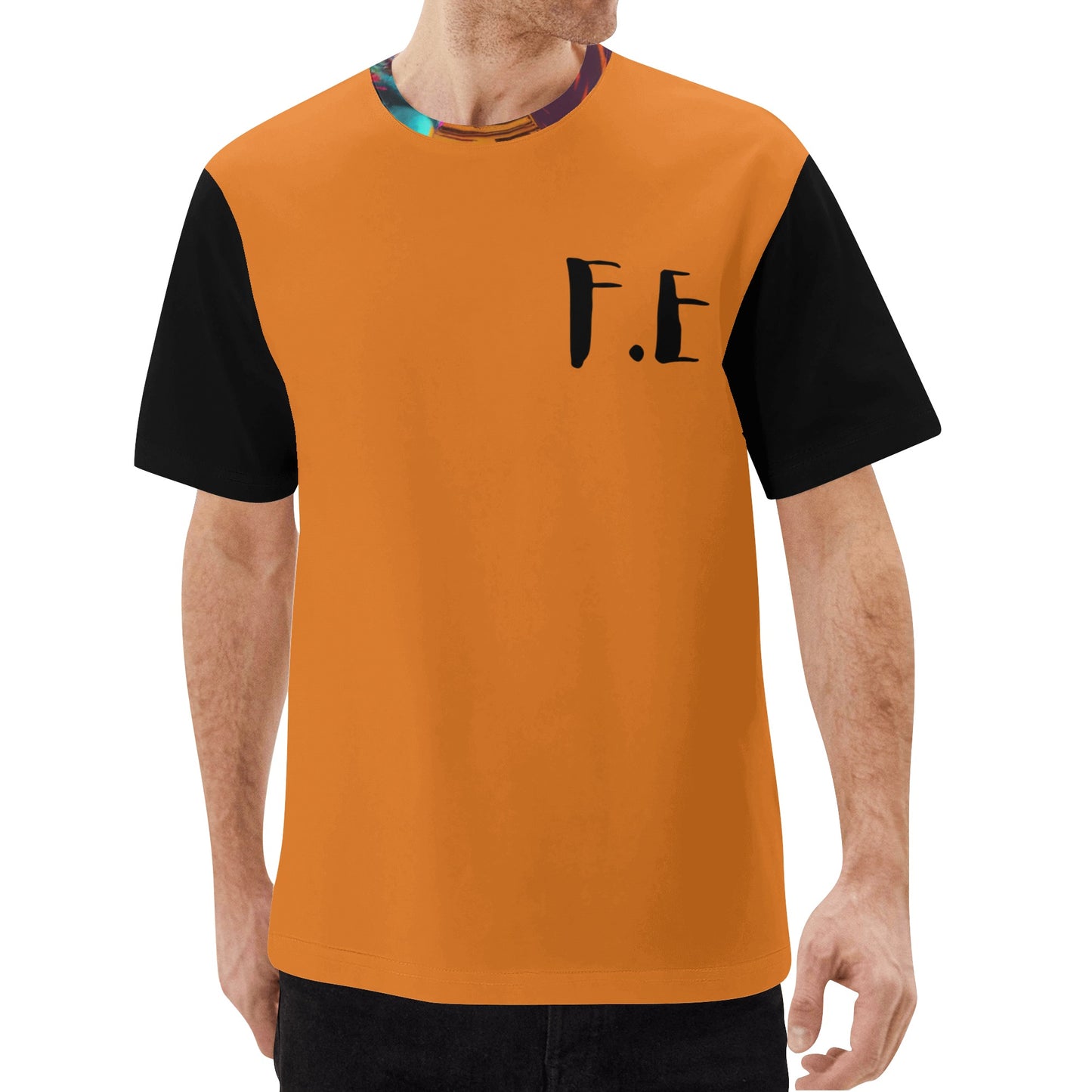 Feugo Eddie Orange-Men's All Over Print Short Sleeve T-Shirt