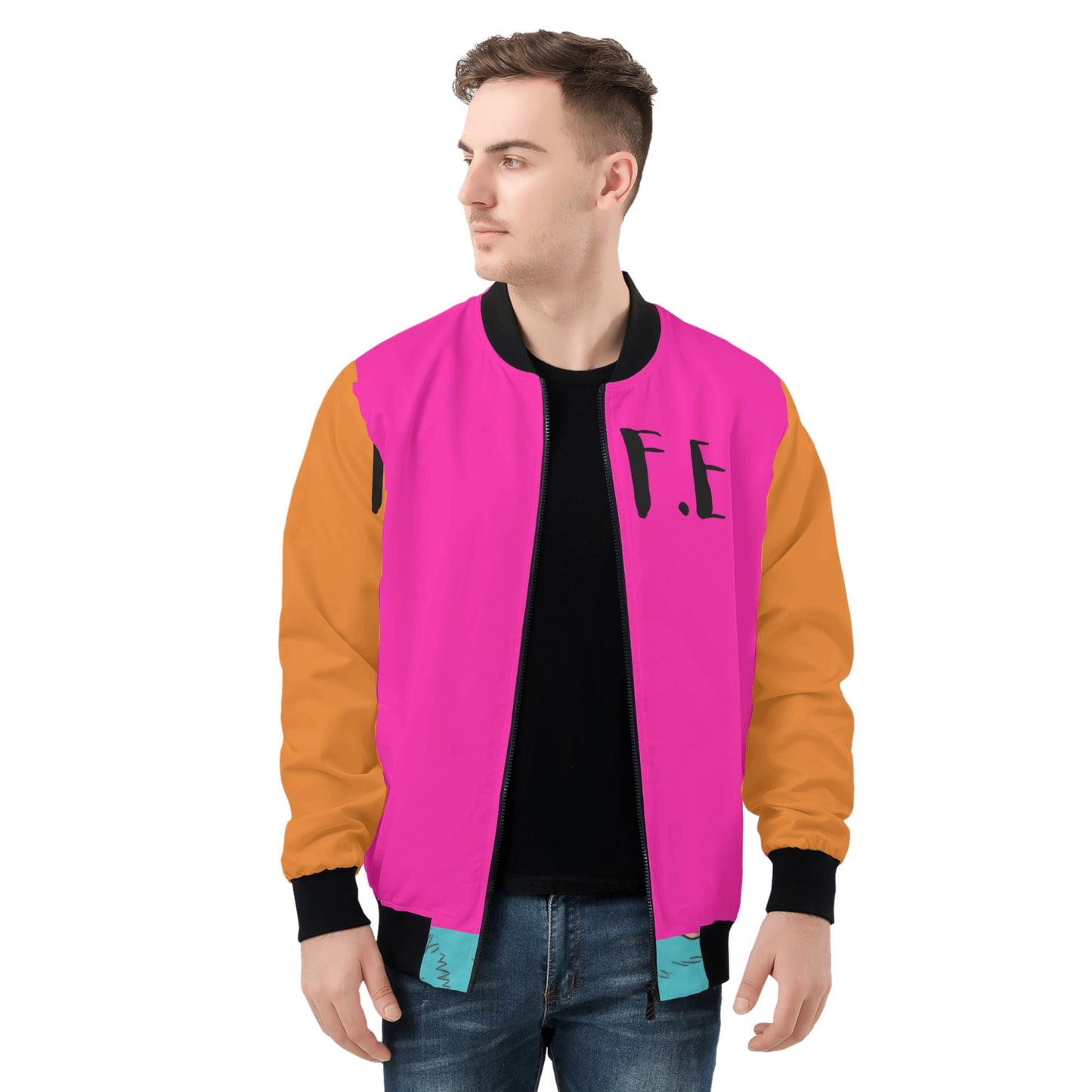 F.E Orange Men's Bomber Jacket