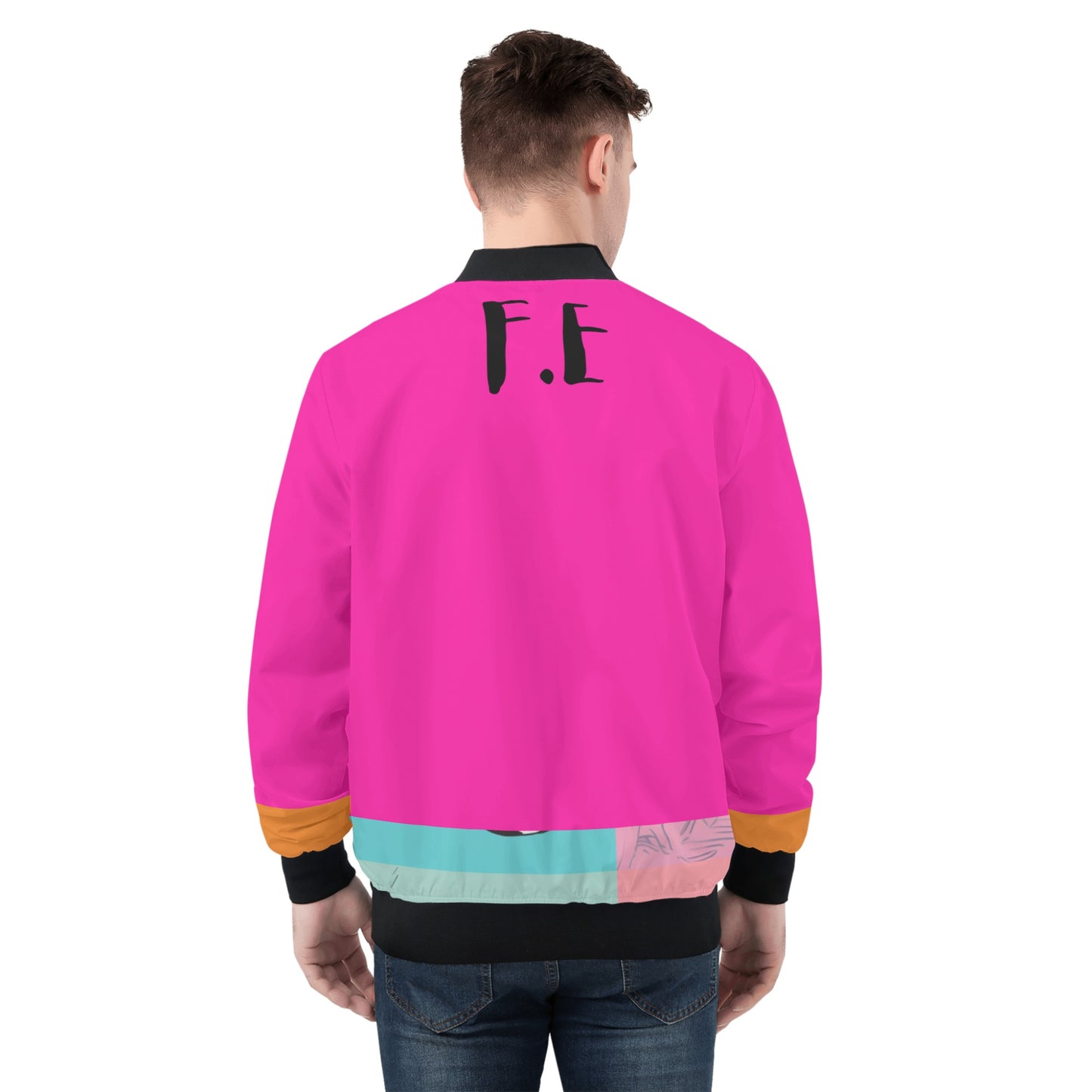 F.E Pink Men's Bomber Jacket