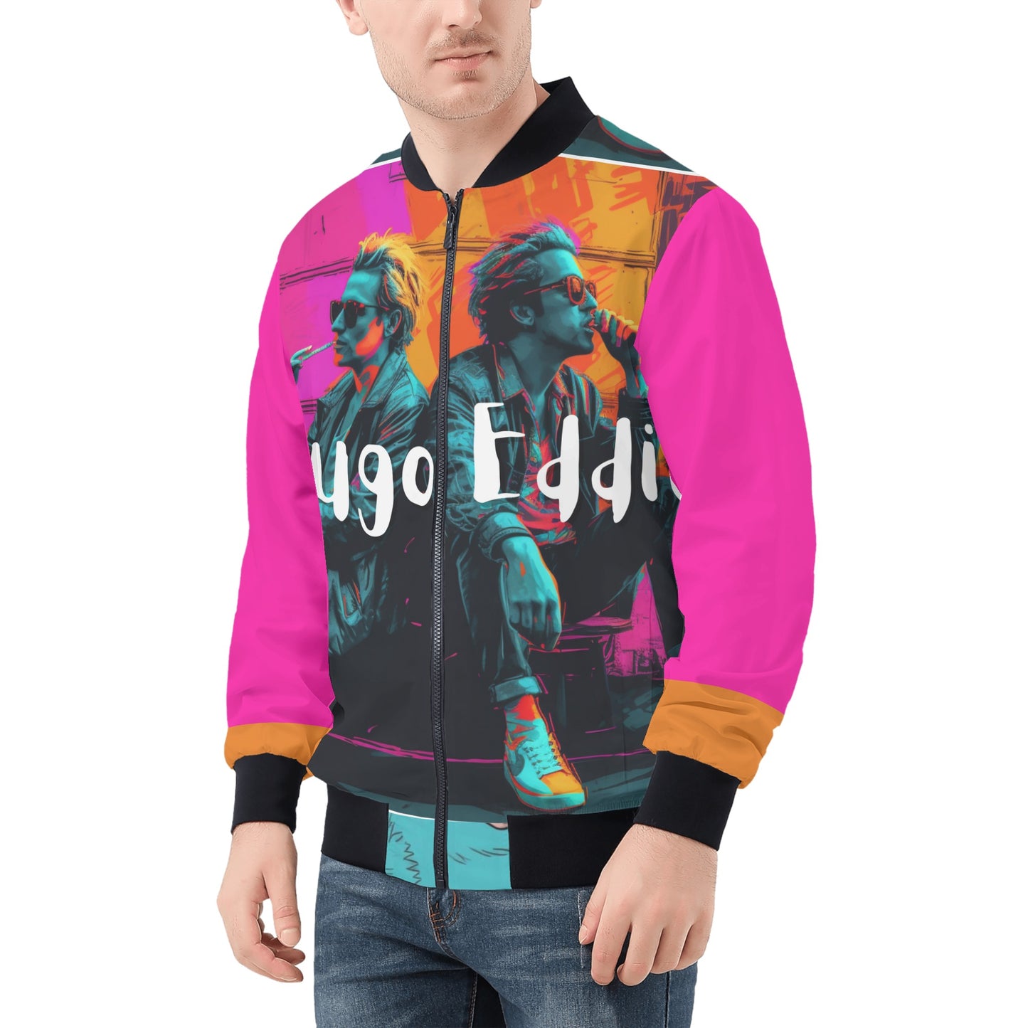 F.E Pink Men's Bomber Jacket