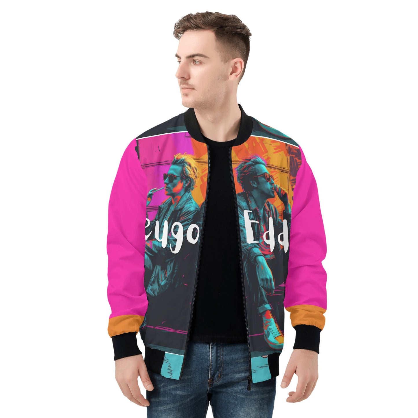 F.E Pink Men's Bomber Jacket