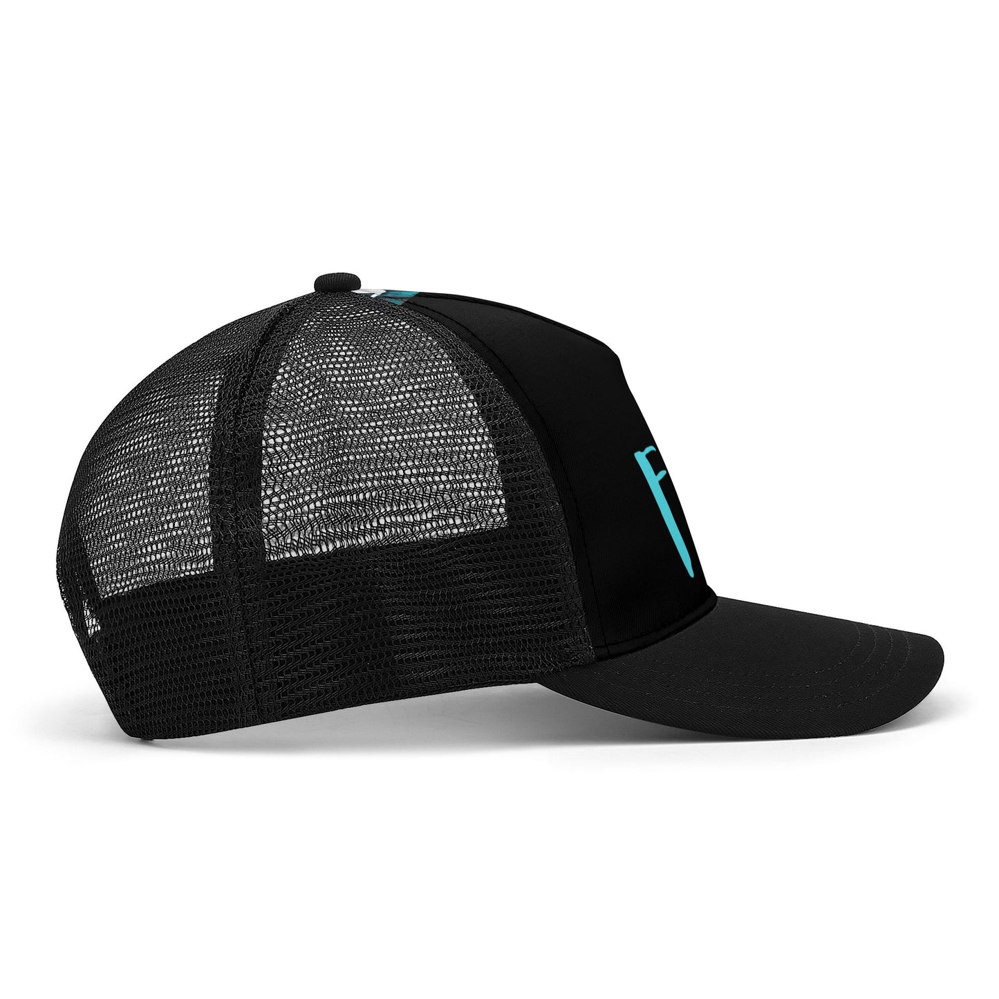 F.E Black Front Printing Mesh Baseball Caps