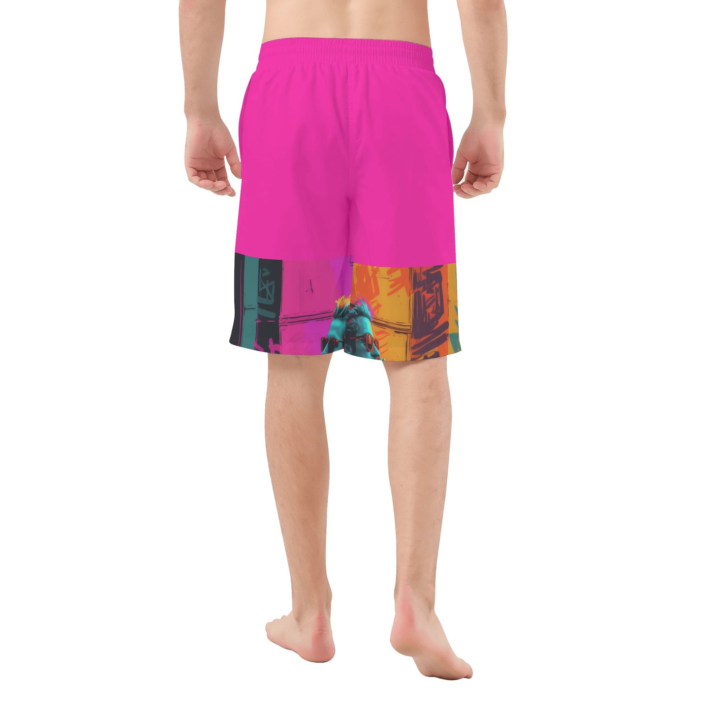 F.E Mens All Over Print Board Shorts