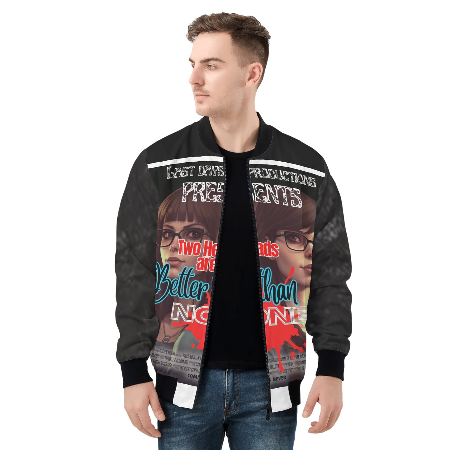 2 Heads Mens Bomber Jacket