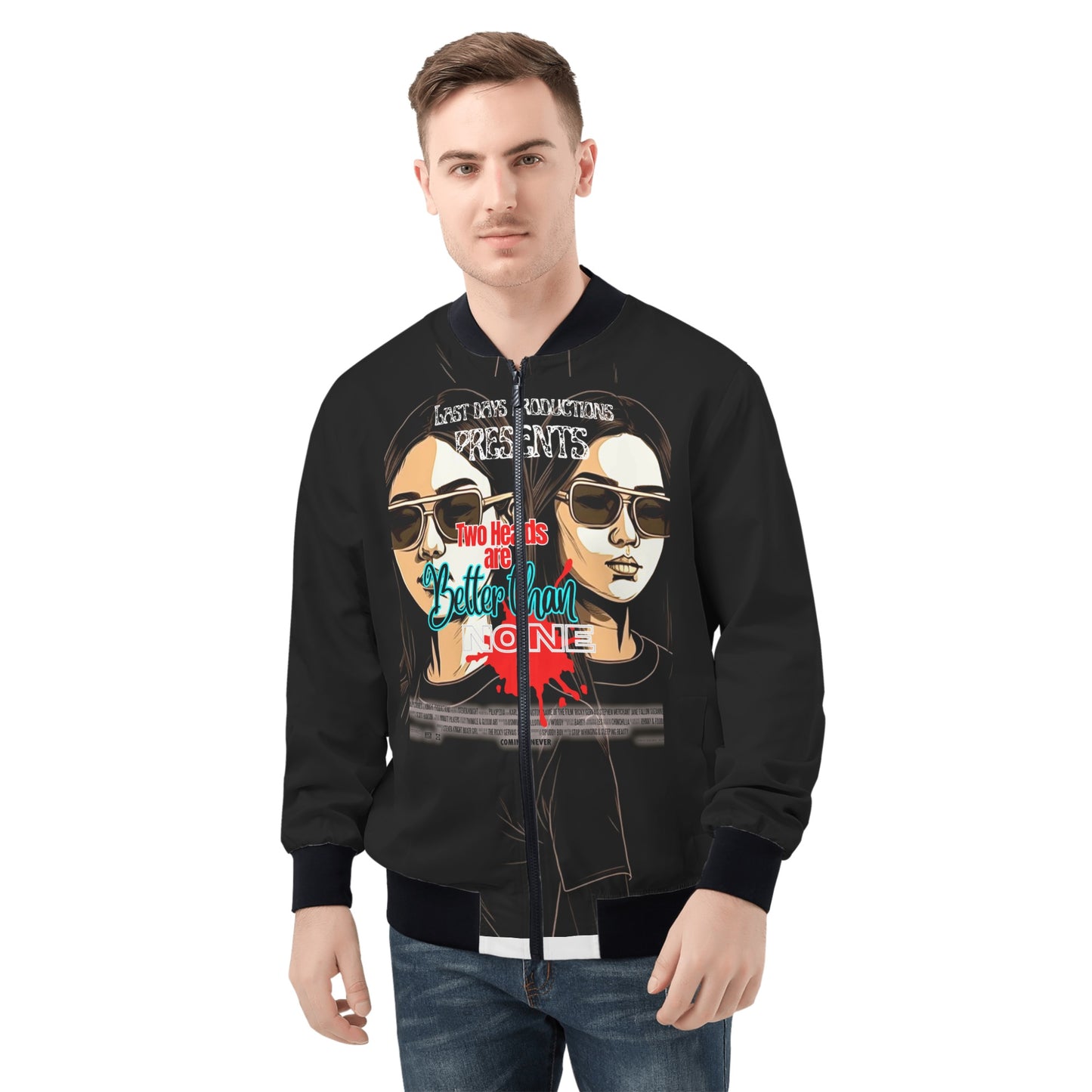 2 heads ASA Mens Bomber Jacket