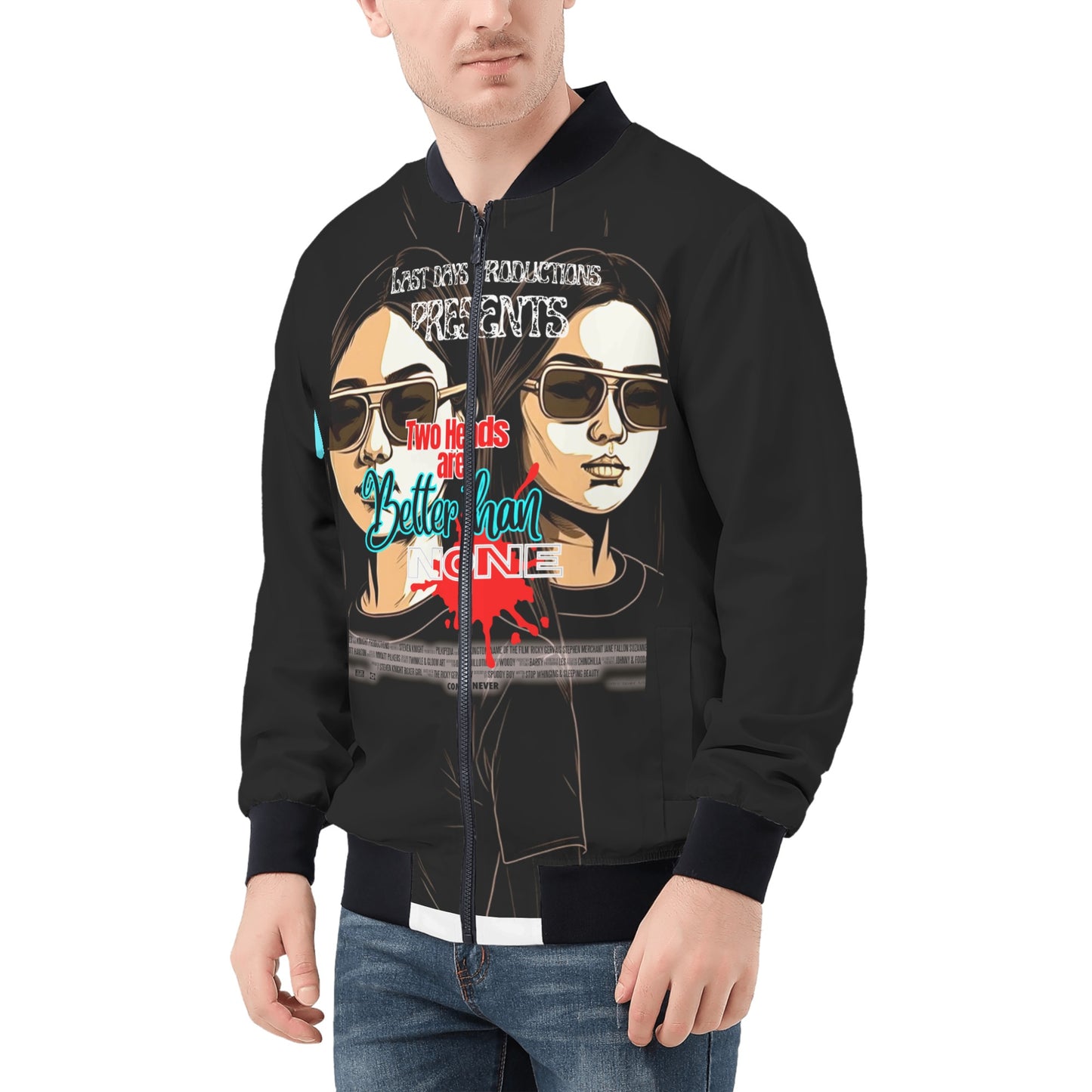 2 heads ASA Mens Bomber Jacket