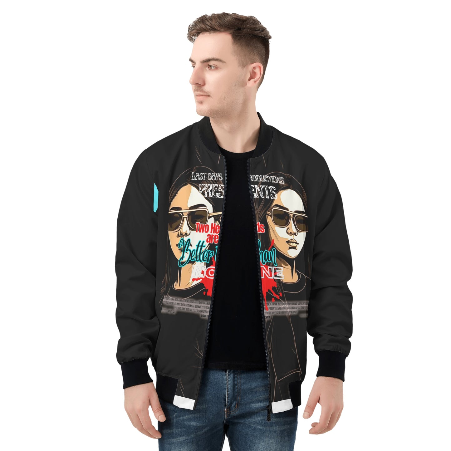 2 heads ASA Mens Bomber Jacket