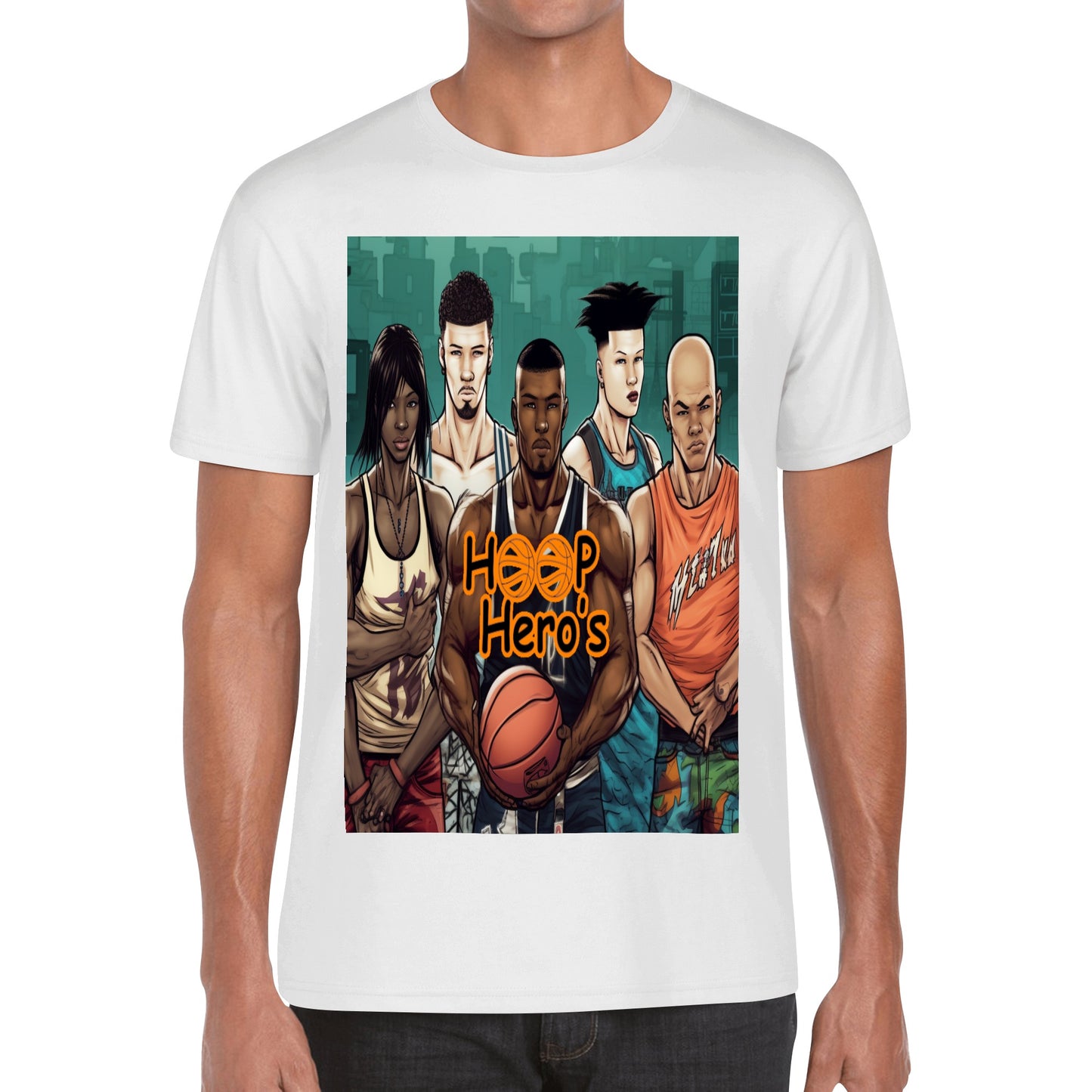 ‘Hoop Hero’s 5 up’ unisex T Shirt