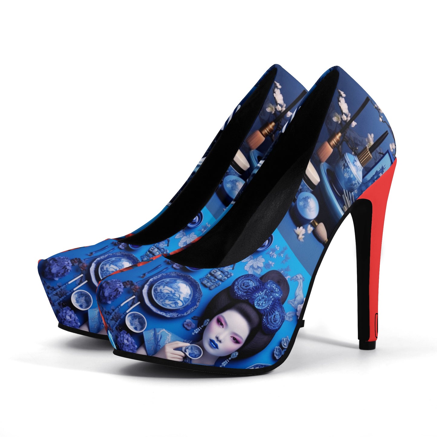 Cultured Heels ‘Azalea’-Platform Pumps 5 Inch High Heels