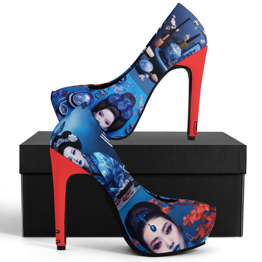 Cultured Heels ‘Azalea’-Platform Pumps 5 Inch High Heels