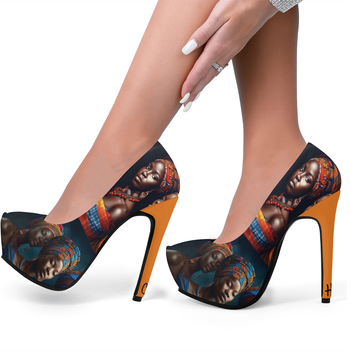 Cultured Heels ‘Moringa’- Womens Platform Pumps 5 Inch High Heels