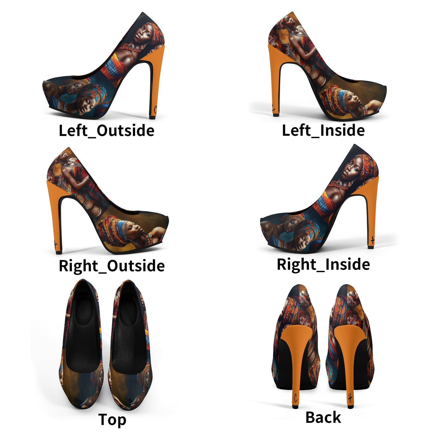 Cultured Heels ‘Moringa’- Womens Platform Pumps 5 Inch High Heels