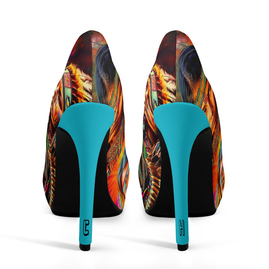 Cultured Heels ‘Dioscorea Villosa’- Women Platform Pumps 5 Inch High Heels