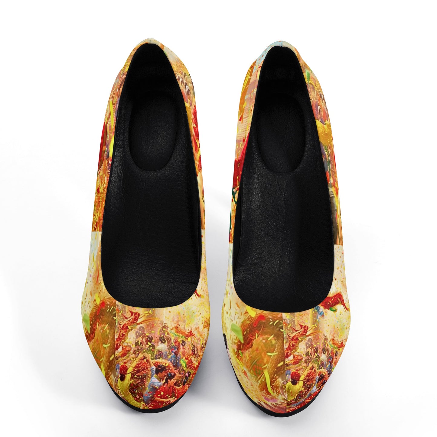 Cultured Hells ‘Hoàng Cầm’-Women Platform Pumps 5 Inch High Heels