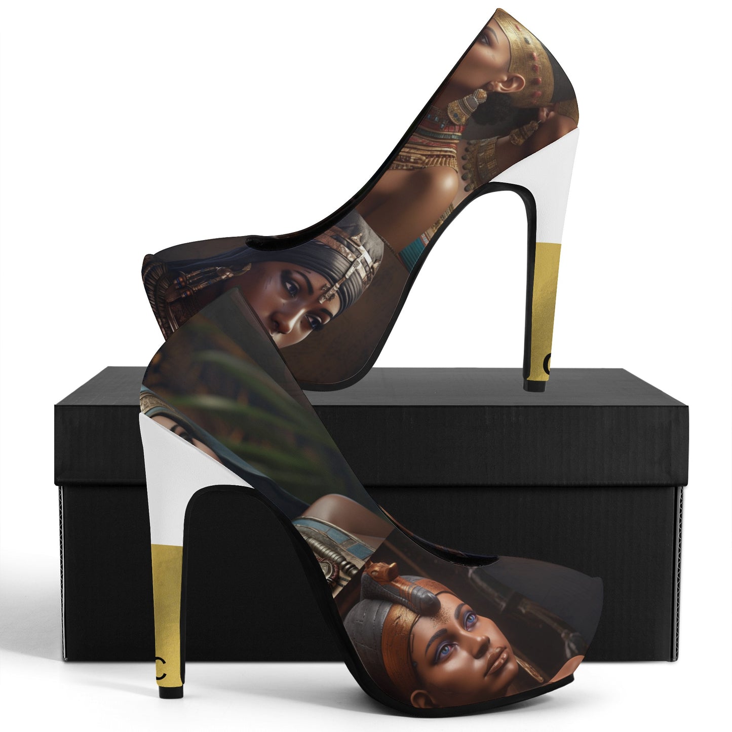Cultured Heels ‘Nigella’- Women Platform Pumps 5 Inch High Heels