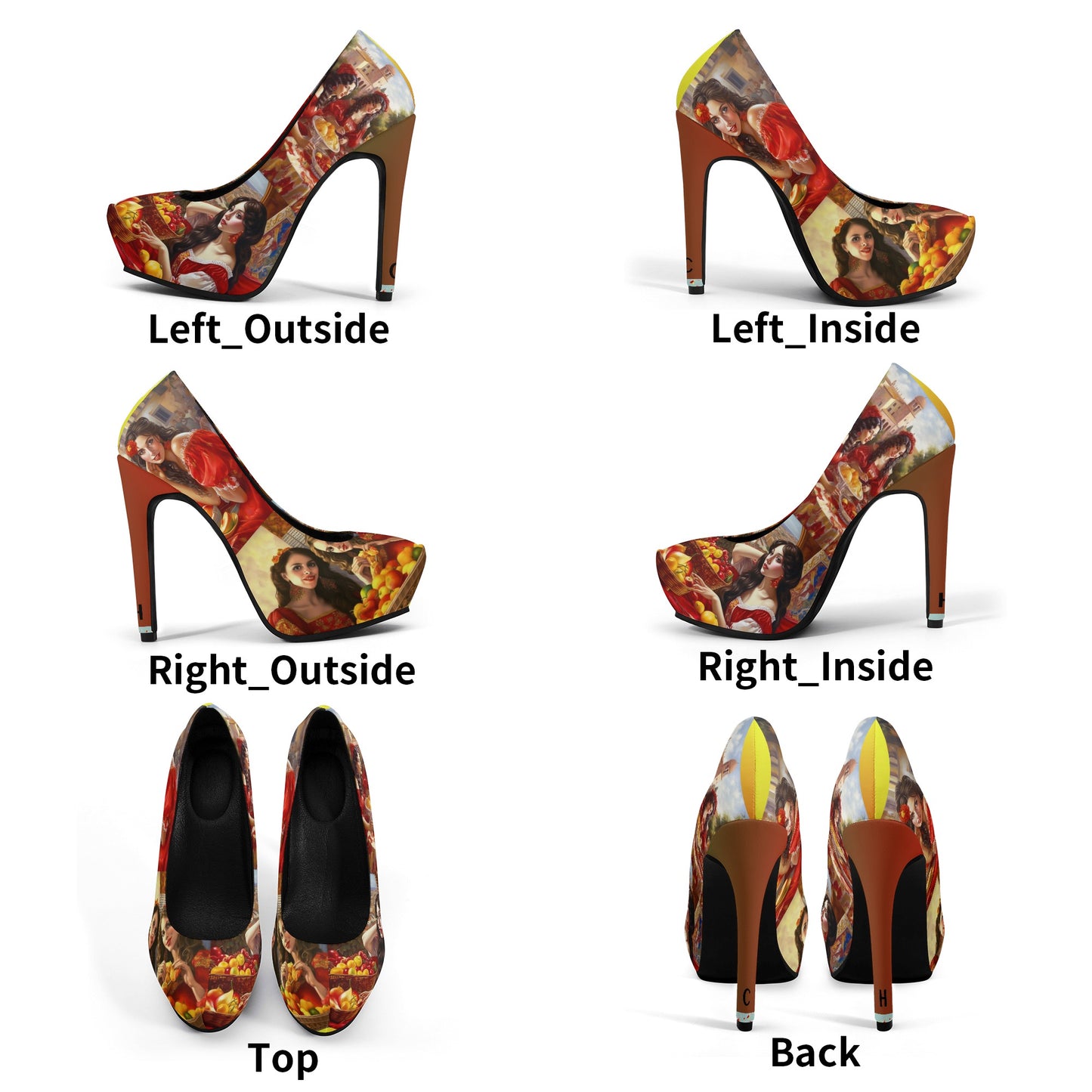 Cultured Heels ‘Valeriana’- Womens Platform Pumps 5 Inch High Heels