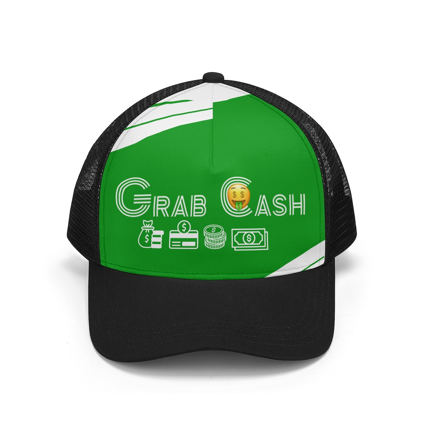 Grab Cash- Front Printing Mesh Baseball Caps