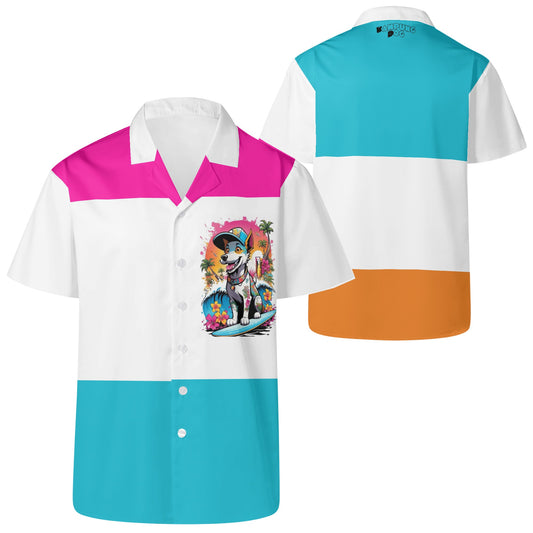 "KD The Surf Dog" Casual Hawaiian Shirt