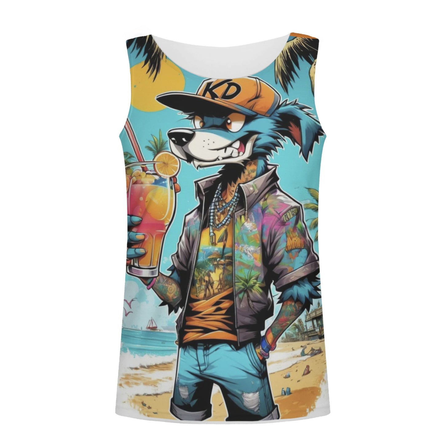 "KD Breeze" Mens All Over Print Tank Top