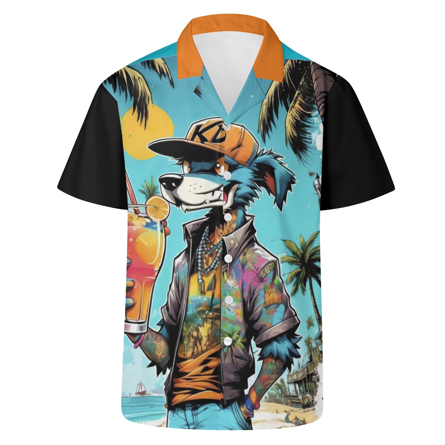 "KD Breeze" Mens All Over Print Casual Hawaiian Shirt